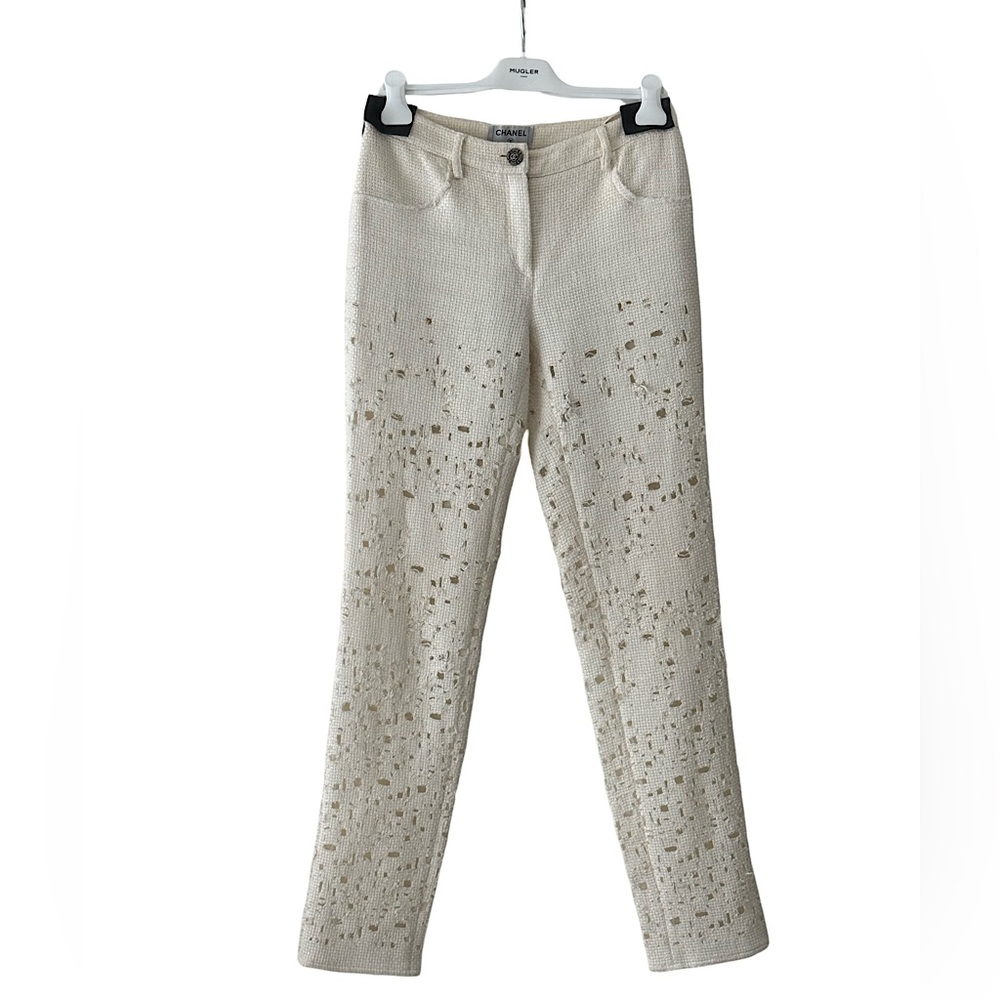 Chanel Ecru Summer Pants